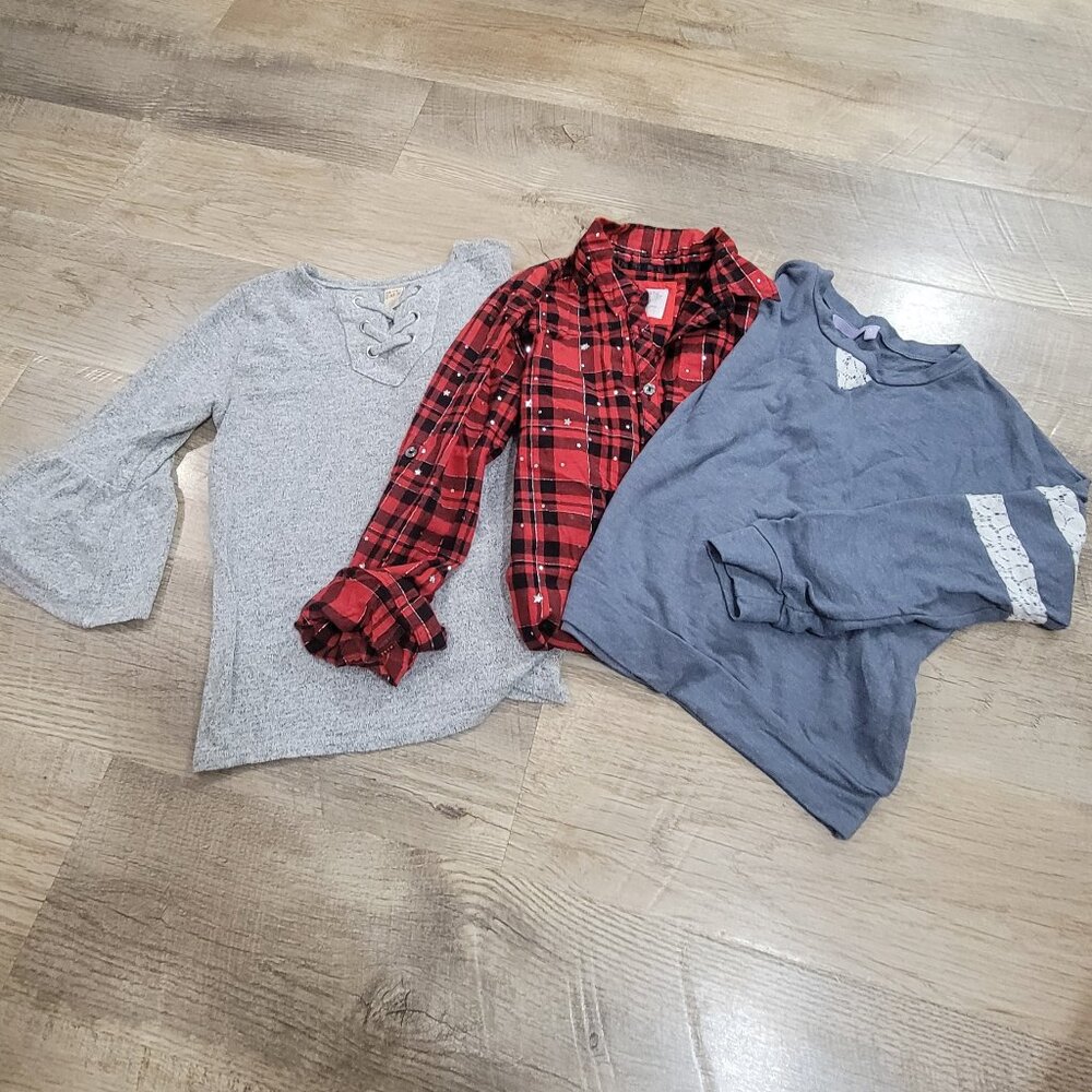 Girl's Bundle of 3 Cute Tops